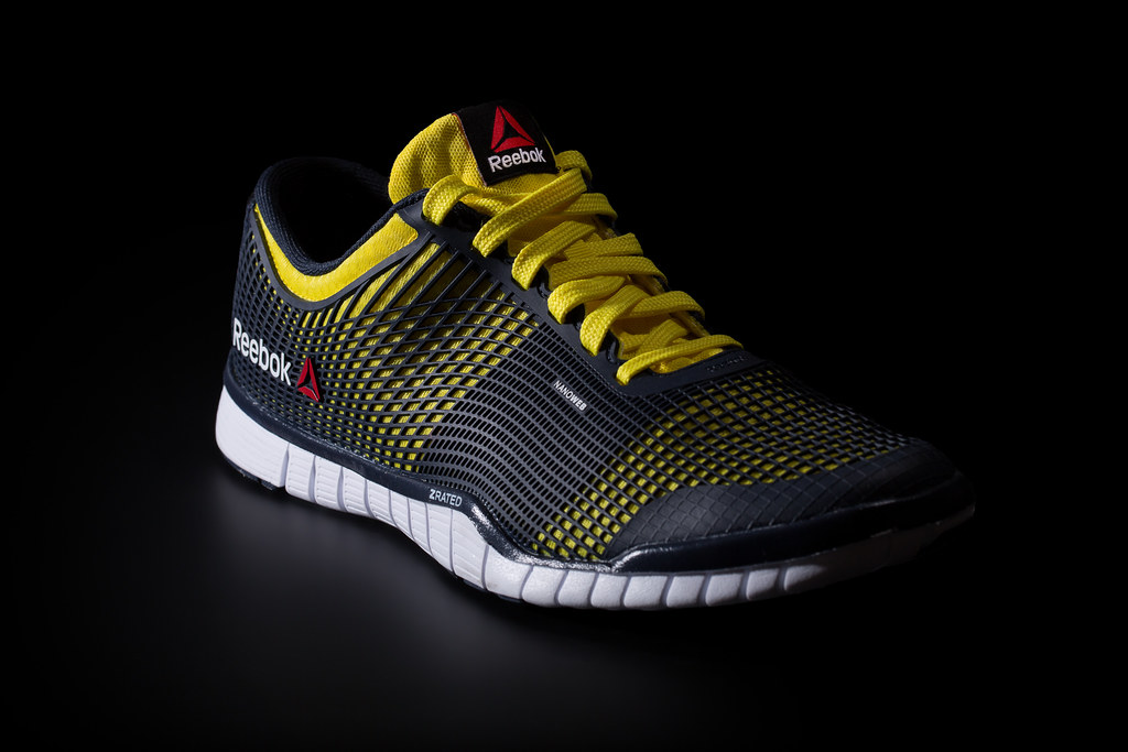 reebok zquick tr yellow running shoes