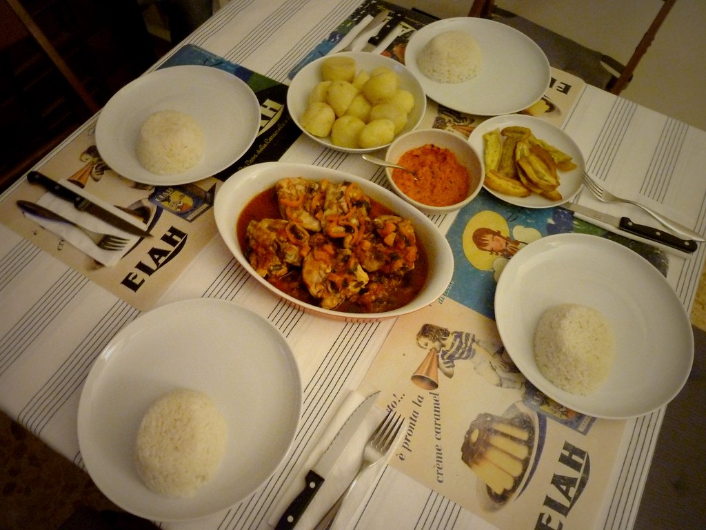 Repas péruvien, couchsurfing, Rome, Italie