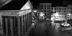Le Panthéon et la place de la Rotonde : panorama