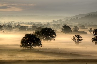 Trannon Valley Sunrise, Trefelgwys, Powys, Wales