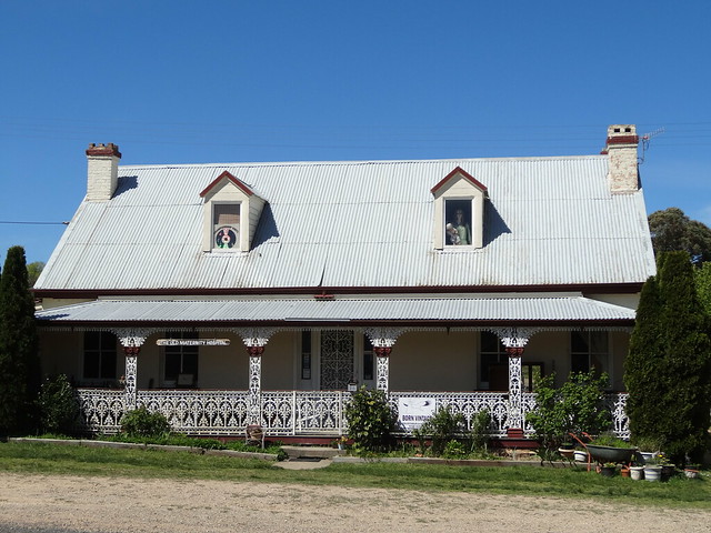 The old Maternity Hospital in Braidwood NSW with dormer windows. Built in 1860s by Anne Gardiner sister to the famous Clarke Brothers bushrangers