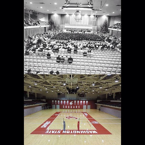 It's #ThrowbackThursday! Here’s a pic of Bohler Gym from the early 1960's compared to 2014 #TBT #GoCougs