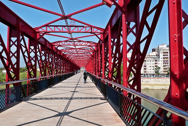 Pont nou de la Via Verda sobre el riu l'Ebre / Neue Brücke der Via Verde über den Ebro / Puente nuevo de la Via Verde  sobre el río Ebro 3