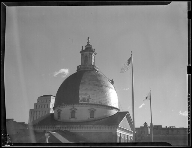 State House dome being painted over