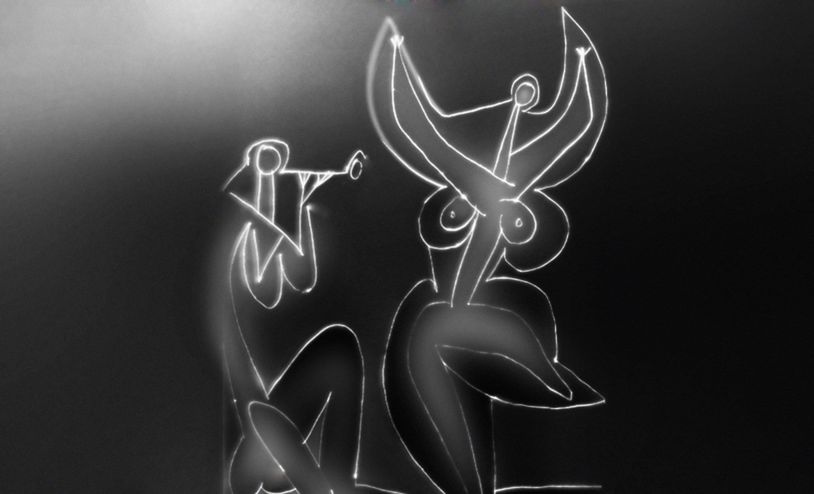 Danzando, pronóstico de Pablo Picasso (1956), encuadre de Francis Bacon (1933).