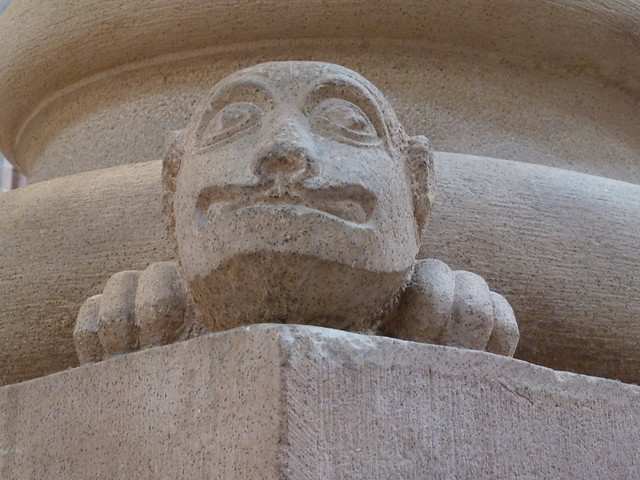 Monster on the pedestal (column foot)