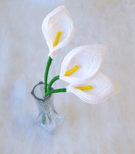 French Beaded Calla Lilies | by LaurensCreations