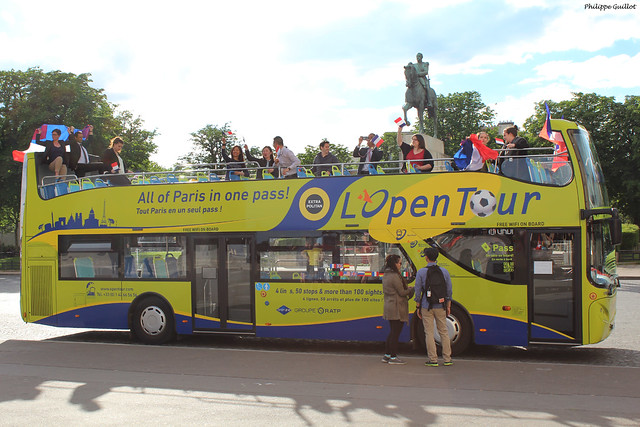 Bus de touristes pendant l'Euro