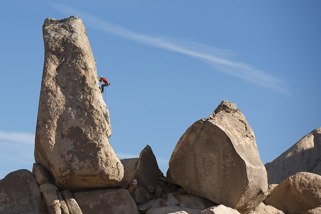 Climber at Headstone Rock