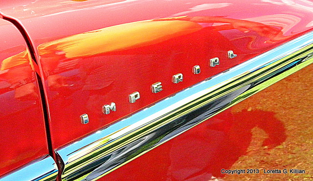 Side insignia on 1956 Chrysler Imperial Southampton