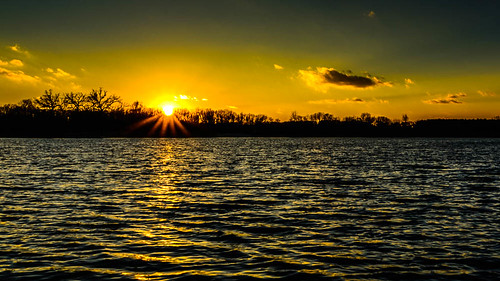 sunset lake water wisconsin unitedstates ottawa ottawalake dousman