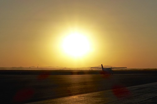 sunset atardecer el loa airport calama chile airplane 2014