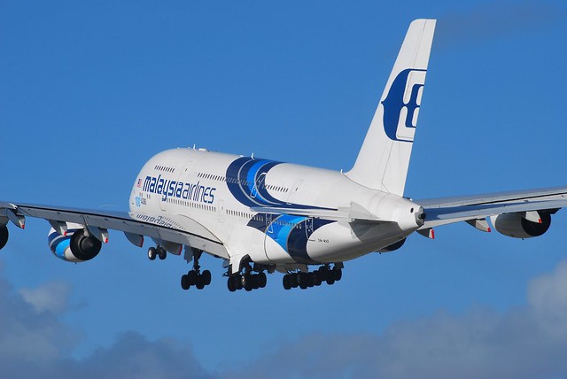 9M-MNF Airbus A380 at Heathrow