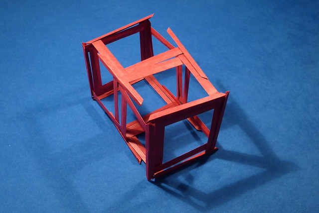 Adjustable Cube, compressed in two directions