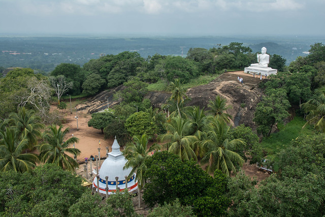 Ambasthale Dagoba and Buddha Statue, Mihintale, Sri Lanka