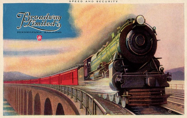 Pennsylvania Railroad Official Color Card Logo @1954 