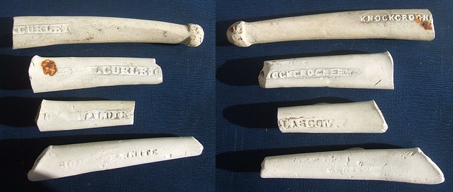 Irish & Scottish clay pipe stem fragments (1860’s - 1900’s)