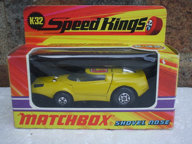 Vintage Matchbox Speed Kings Shovel Nose Concept Car 1970's Boxed Retro Toy