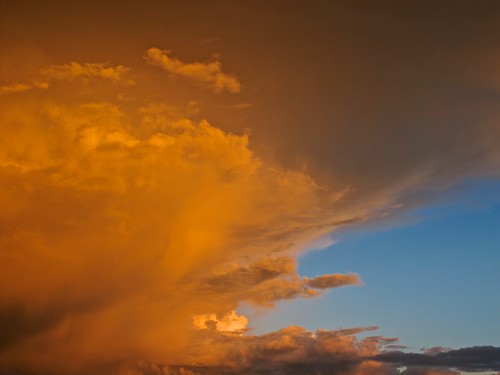 sunset cloud storm day alberta thunderstorm cb airdrie pwgen