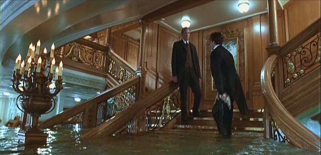RMS Titanic's First Class Grand Staircase sinking | Titanic ...