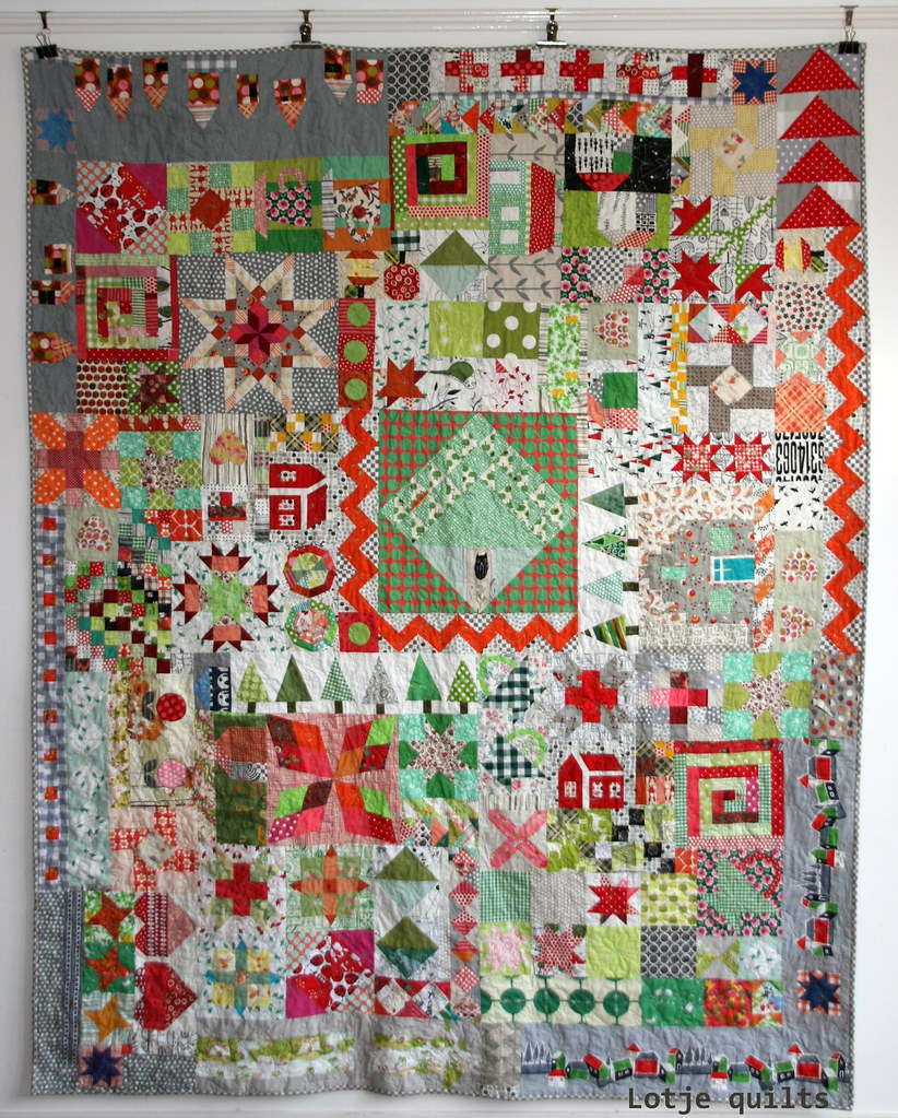 Funky garden quilt | blogged here, started with Anita's rand… | Flickr