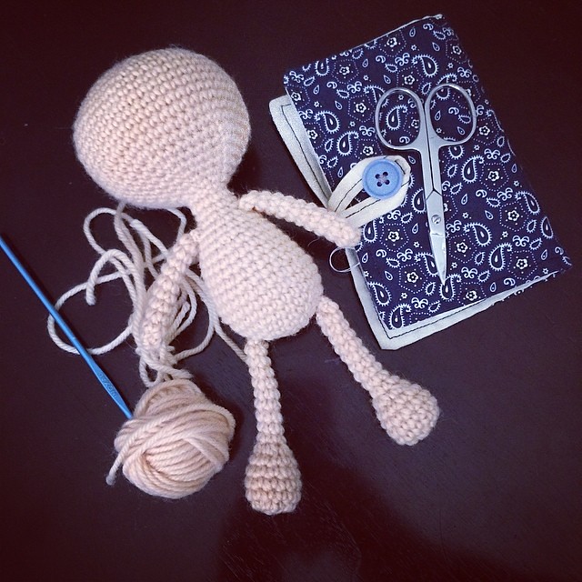 Now to add some hair. #crochet #amigurumi