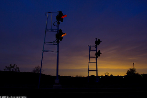 Searchlights by Kyle Korienek, Unfortunately, its not sunrise, just some great light pollution