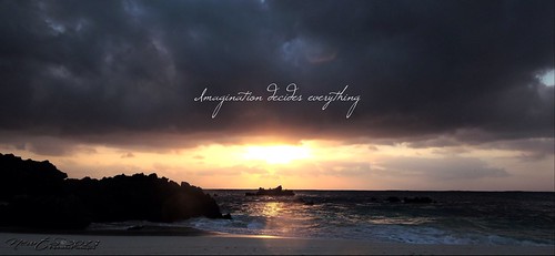 sunset seascape quote