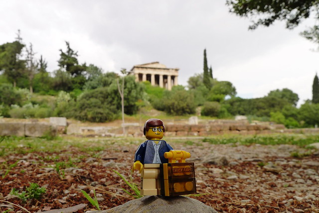Travels of badger - Ancient Agora of Athens with the Temple of Hephaestus