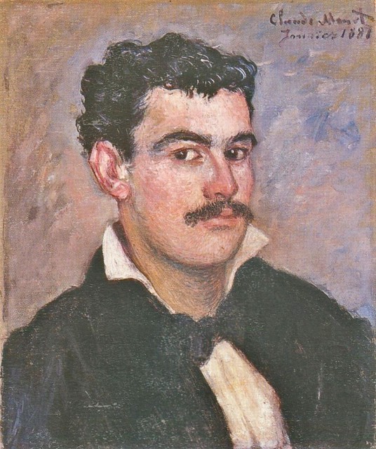 1881 Claude Monet  Monsieur Quoqueret,son (private collection)(45 x 38 cm)