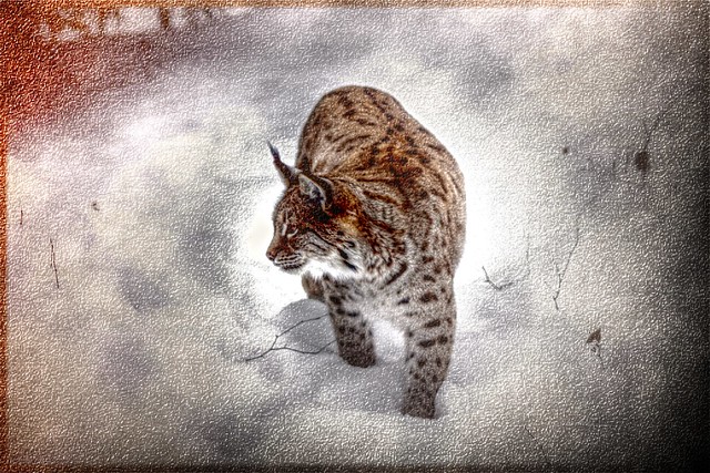 Europäischer Luchs im Schnee - European lynx in snow