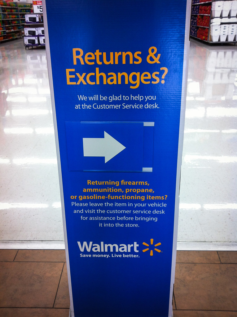 Walmart Returns Exchanges Please Leave Your Firearms And Flickr