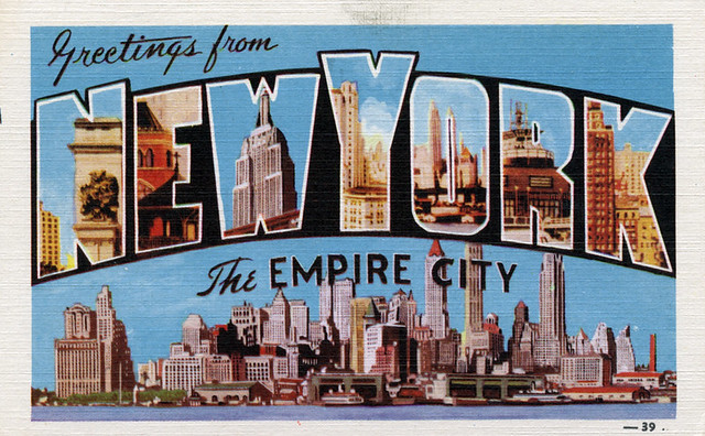 Greetings from New York, New York, The Empire City - Large Letter Postcard