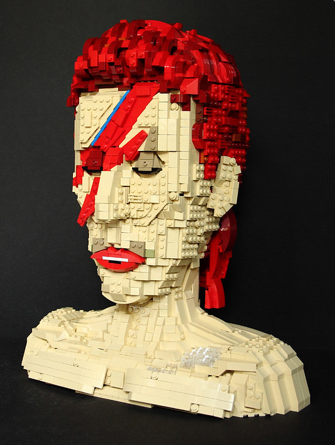 Bowie Bust - Black 3/4 RHS, Built for the MocAthalon on Moc…