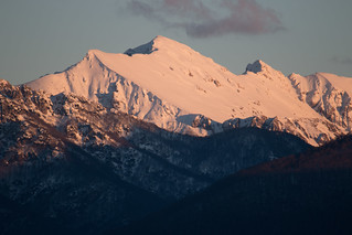 Sunset on the Monte Petroso 2220 m