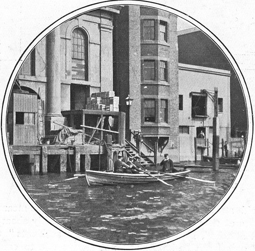 Police Thames Wapping Police Office river stairs & dinghy c1901 | by oldsouthendian