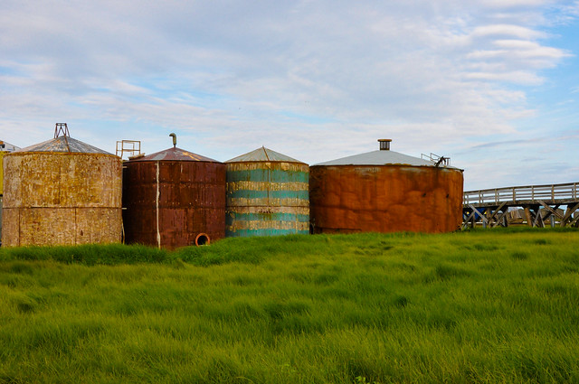 Abandoned Water Tanks, Waiting to be Recycled