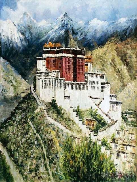 Chen Yifei (1946-2005) - The Potala Palace