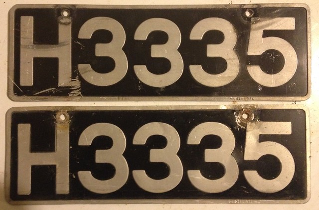 DOMINICA HIRE (TAXI) LICENSE PLATE PAIR
