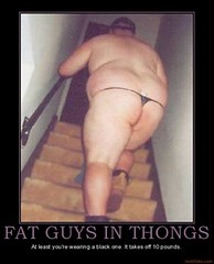 Fat Man In Thong