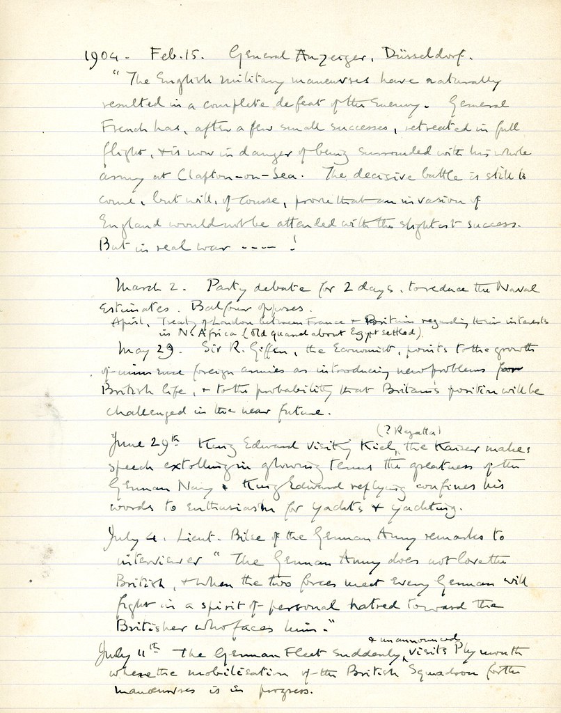 Sherrington's WW1 Build-up Journal 18/55