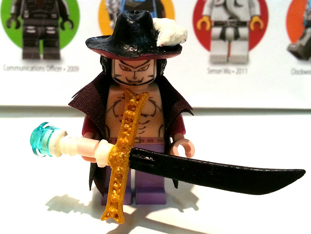 Lego custom minifig One Piece - Milhawk, JL Custom Brick Studio
