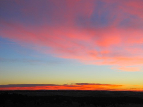 winter sky clouds rural sunrise colorado kiowa