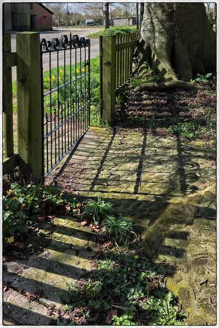 Gate shadows Alton Barnes