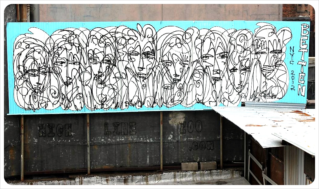 new york city street art high line
