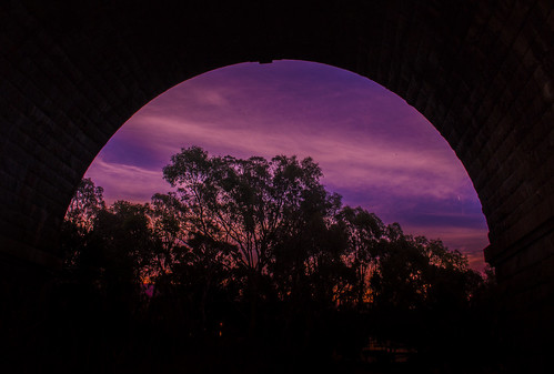bridge sunset summer sky industry train country rail australia victoria regional harcourt