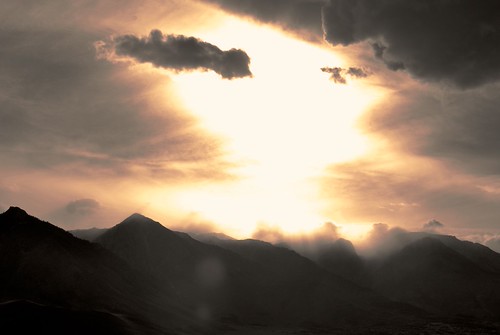 Mordor Stirs/The Eastern Sierra Escarpment by davidcstone, Near Independence, CAsunset mountains weather clouds high sierra