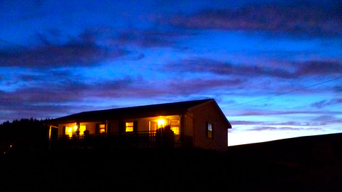 sunset canada lights cabin novascotia ns cottage cyan indigo veranda porch capebreton cabottrail atlanticcanada capebretonisland
