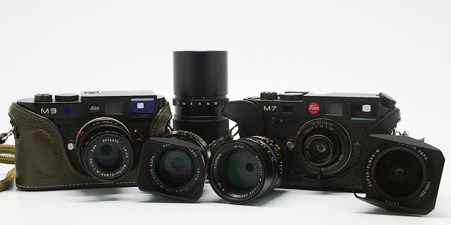 Leica M9, Leica M7 y sus objetivos