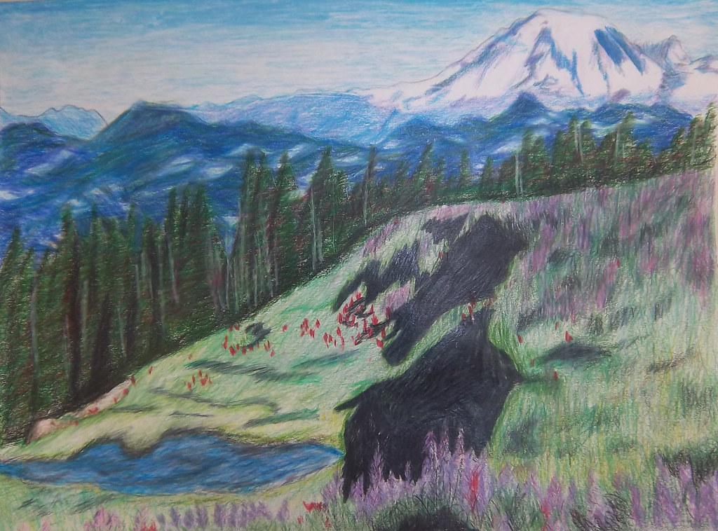 Landscape Colored Pencil Drawing Studio 4 Art Flickr